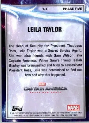 Leila Taylor - 2025 Topps Chrome Marvel Studios - #174 - Non_sport - Non-Sports Card Single