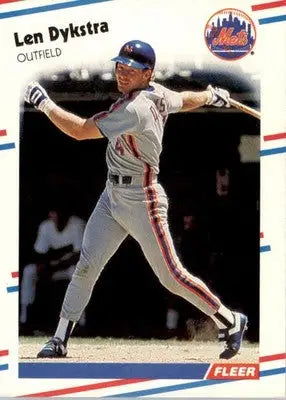 Len Dykstra - 1988 Fleer - #133 - Baseball - Baseball Card Single