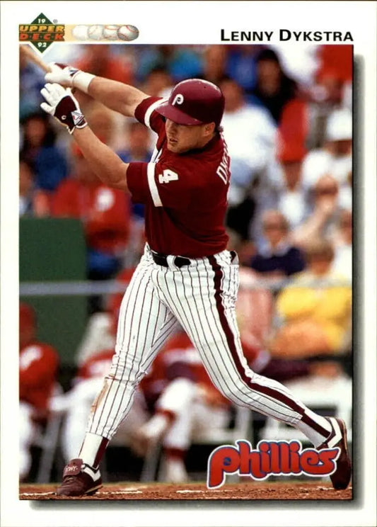 Len Dykstra 1992 Upper Deck MLB #246 Baseball Card Philadelphia Phillies - Baseball Card Single