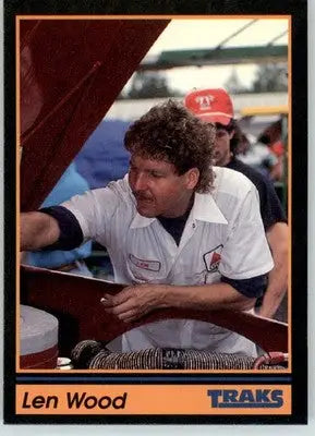 Len Wood - 1991 Traks - #122 - Racing - Racing Card Single