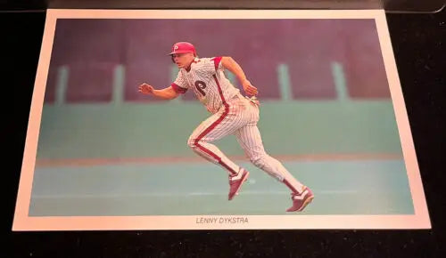 Lenny Dykstra Team Issue Season Ticket Phillies Post Card from 1990 collectible image