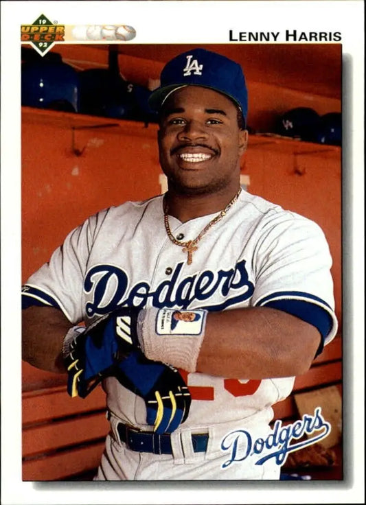 Lenny Harris 1992 Upper Deck MLB #191 Baseball Card Los Angeles Dodgers - Baseball Card Single