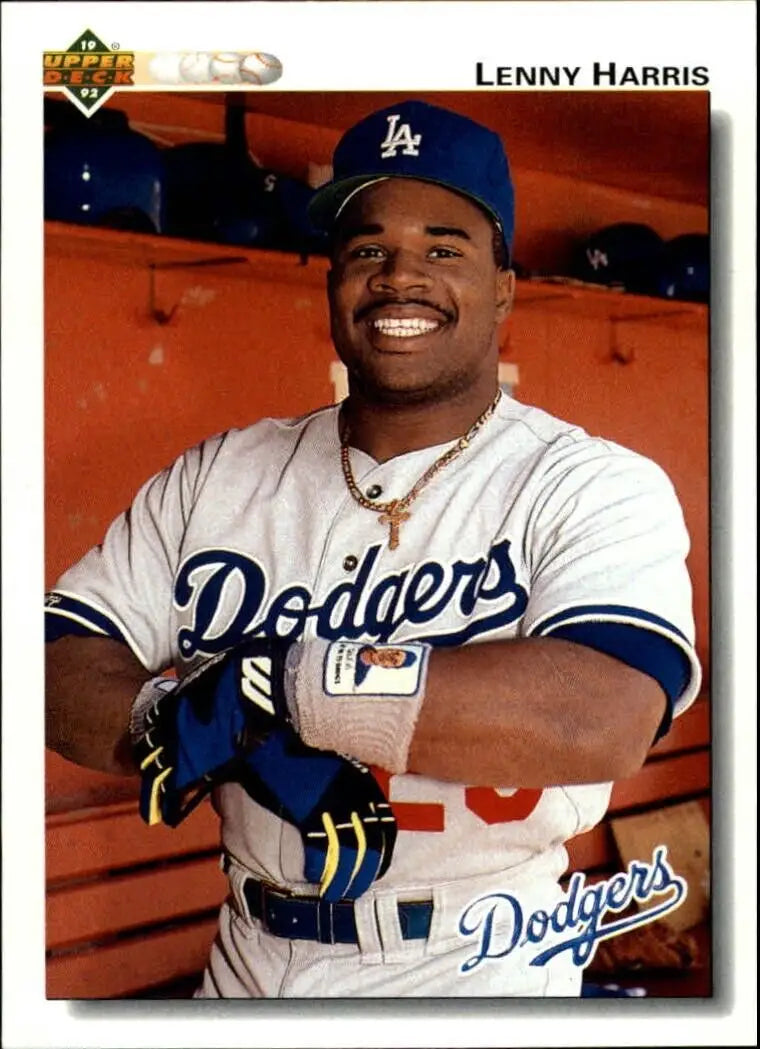 Lenny Harris 1992 Upper Deck MLB #191 Baseball Card Los Angeles Dodgers - Baseball Card Single