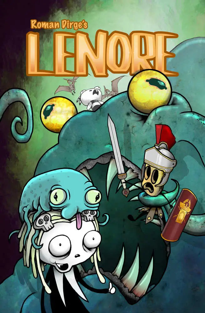 Lenore The Time War #1 Cover A Dirge comic book featuring roman dirge’s time goats art