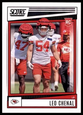 Leo Chenal Rookie 2022 Score #354 Kansas City Chiefs - Football Card Single