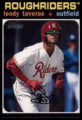 Leody Taveras 2020 Topps Heritage Minor League #81 Wilmington Blue Rocks - Baseball Card Single