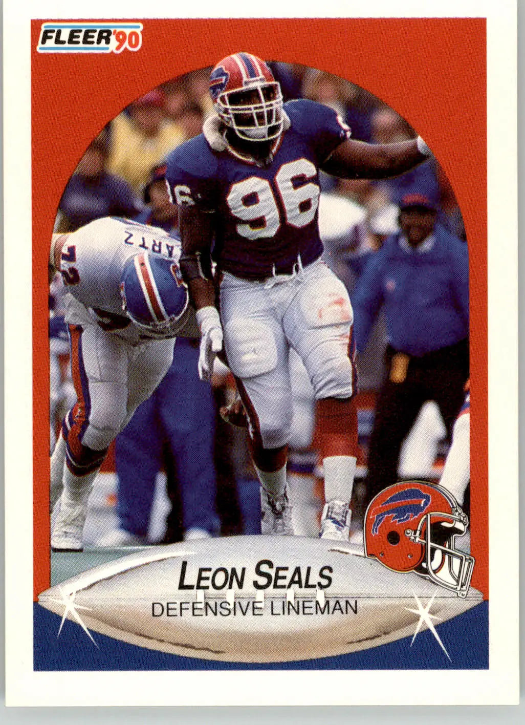Leon Seals - 1990 Fleer Update - #U-72 - RC Football