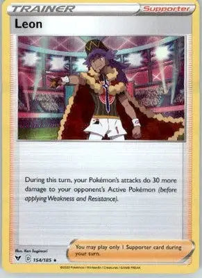 Leon - SWSH04: Vivid Voltage - 154/185 - Holo LP - Pokémon Card Single