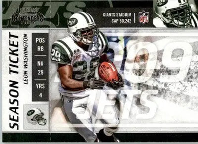 Leon Washington - 2009 Playoff Contenders - #68 - Football - Football Card Single