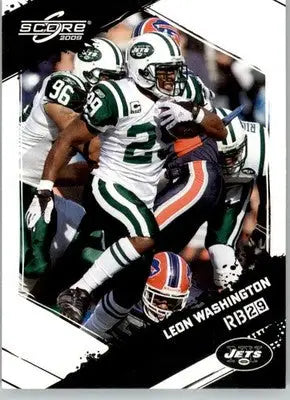 Leon Washington - 2009 Score - #207 - Football - Football Card Single