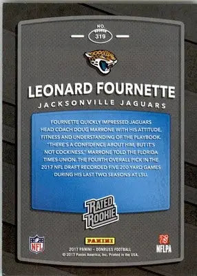 Leonard Fournette - 2017 Donruss - #319 - RC Football - Football Card Single
