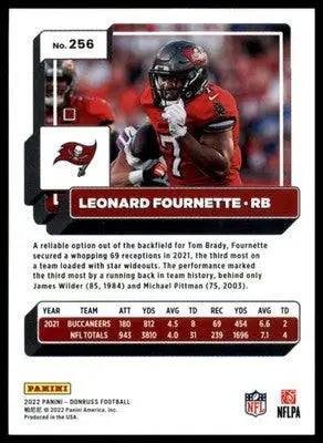 Leonard Fournette 2022 Donruss #256 Tampa Bay Buccaneers - Football Card Single