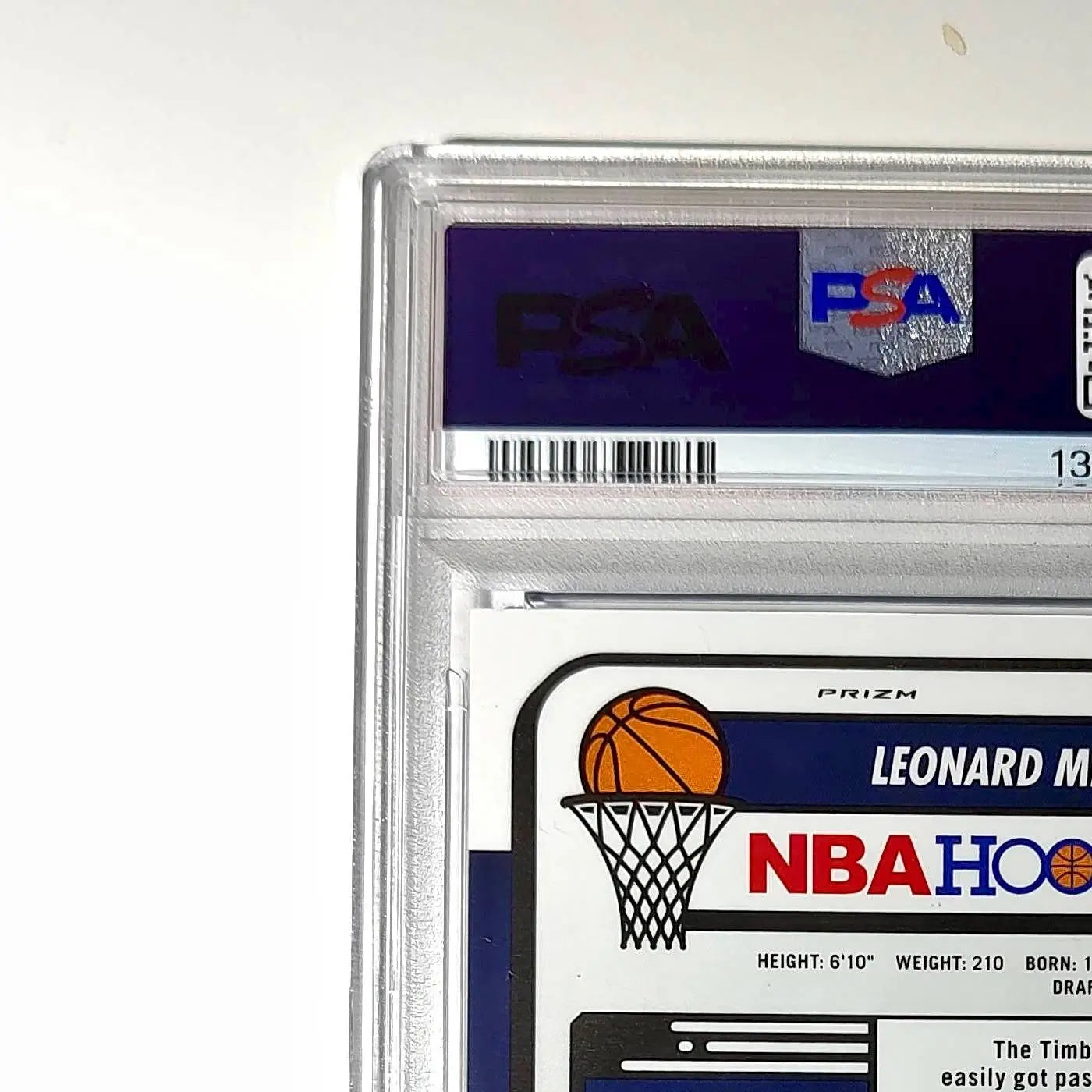Leonard Miller 2023 Panini Hoops Premium #80 65/75 Blue Pulsar PSA 9 Mint