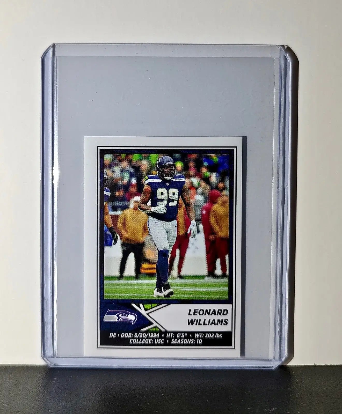 Leonard Williams 2024 Panini NFL Sticker #547 Seattle Seahawks - Football Card Single