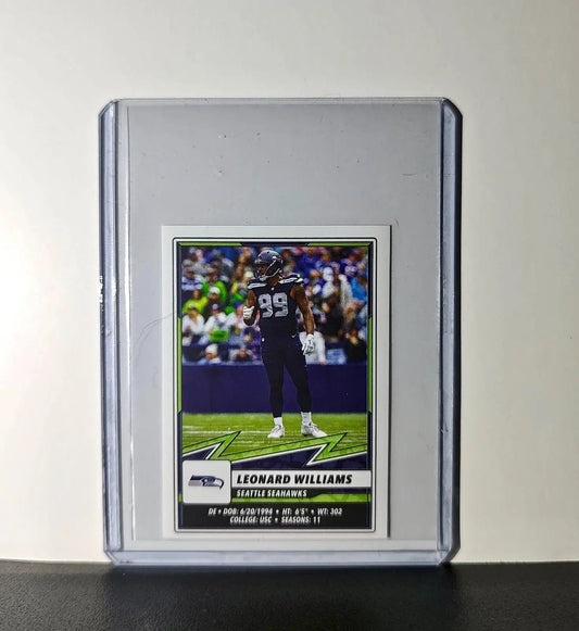 Leonard Williams 2025 Panini NFL #543 Sticker Seattle Seahawks - Football Card Single