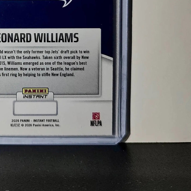 Leonard Williams 2026 Panini NFL Super Bowl LIX Champions #17 Seattle Seahawks - Football Card Single