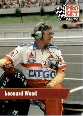 Leonard Wood - 1991 Pro Set - #110 - Racing - Racing Card Single