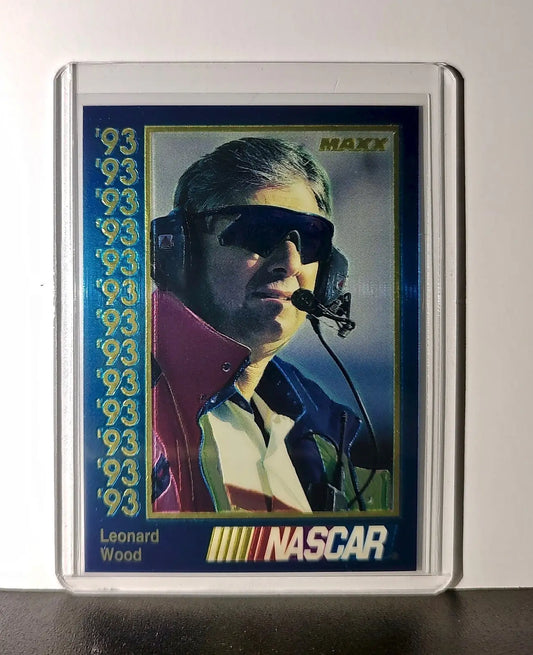 Leonard Wood 1993 Maxx Premier Plus Racing #140 NASCAR Card Wood Brothers Racing - Racing Card Single