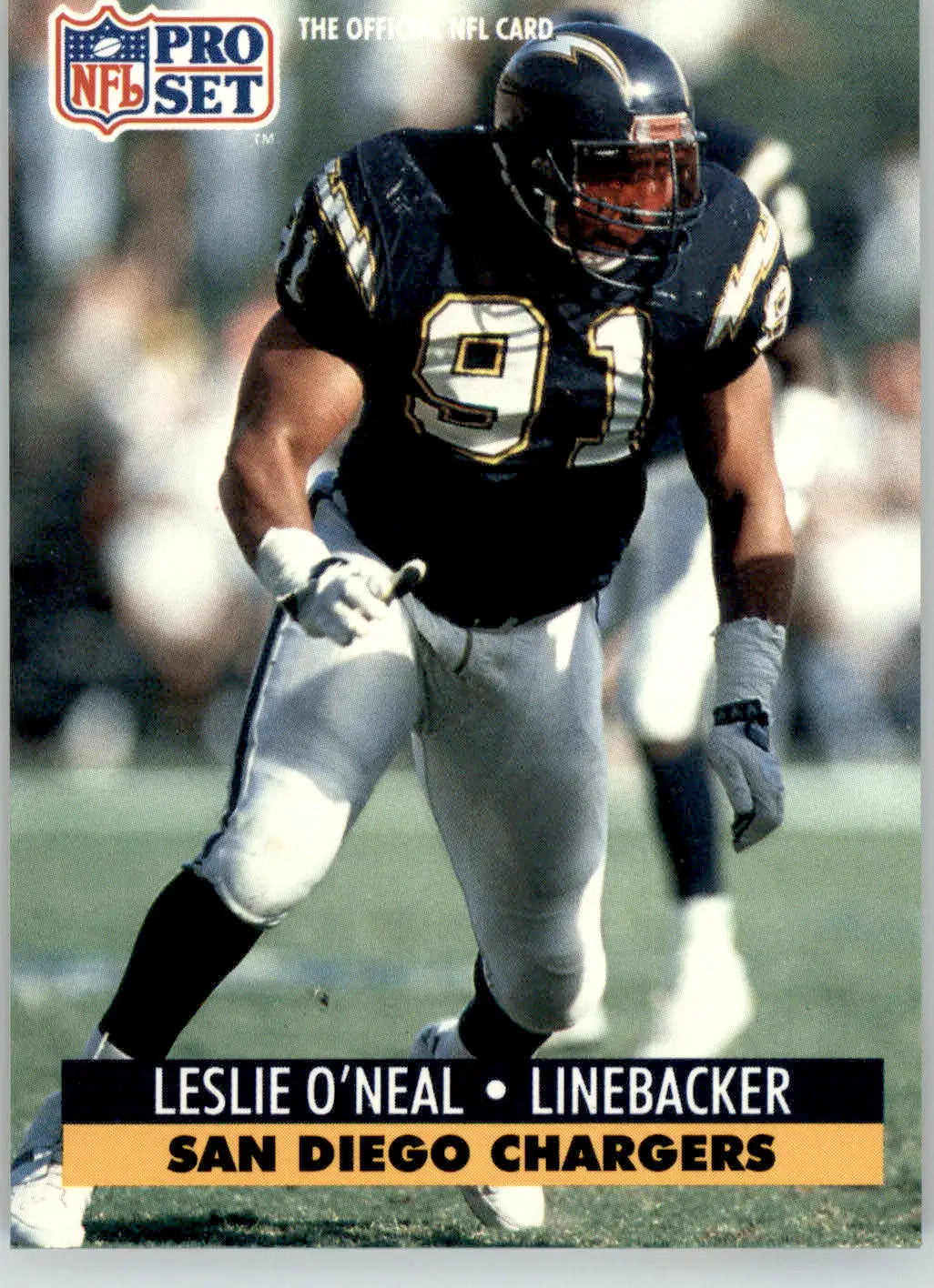 Leslie O’Neal - 1991 Pro Set - #286 - Football - Football Card Single