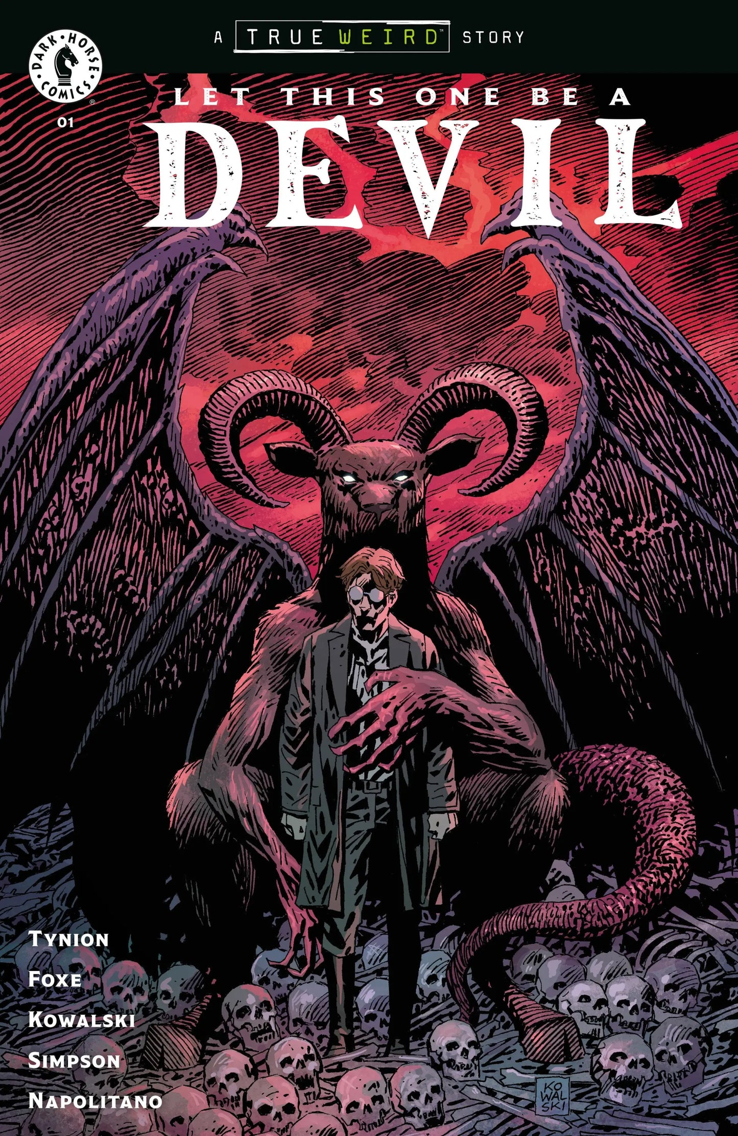 Comic book with demonic cover featuring jersey devil art from Let This One Be A Devil #1