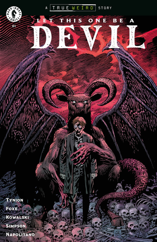 Comic book with demonic cover featuring jersey devil art from Let This One Be A Devil #1