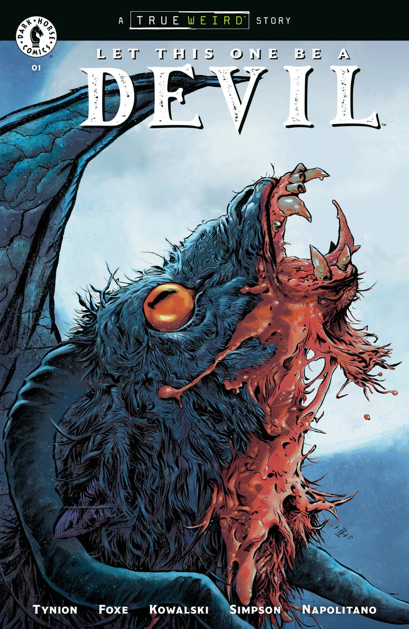 Comic book cover featuring a monstrous Jersey Devil by James Tynion on Cover C Max
