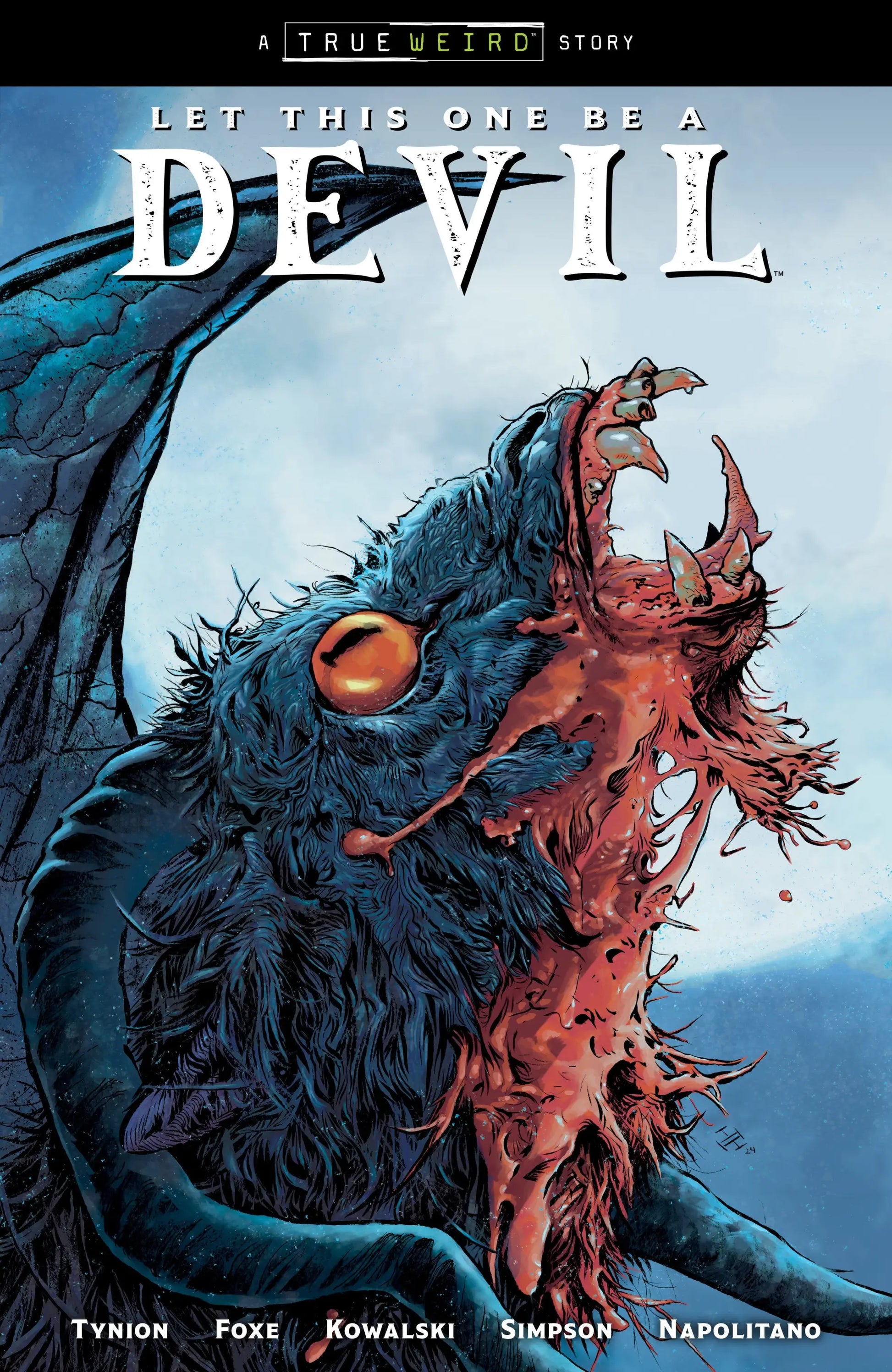 Comic book Let This One Be A Devil Volume 1 featuring a monstrous Jersey Devil by James Tynion and Steve Foxe