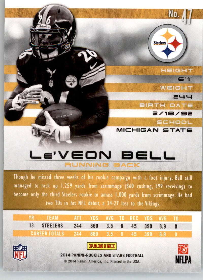 Le’Veon Bell - 2014 Panini Rookies & Stars - #47 - Football - Football Card Single