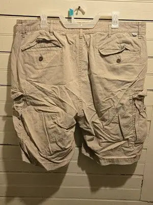 Levi Strauss & Co Cargo Shorts Mens 40 Khaki Multi Pocket Cotton Relaxed Fit - Apparel