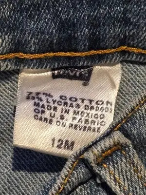 Levi Strauss Jeans Womens 12M Light Wash Bootcut Flared Faded Vintage Style - Apparel