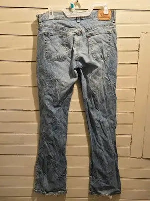 Levis Jeans Womens 10 M Light Wash Boot Cut Stretch Denim 98% Cotton Casual - Apparel