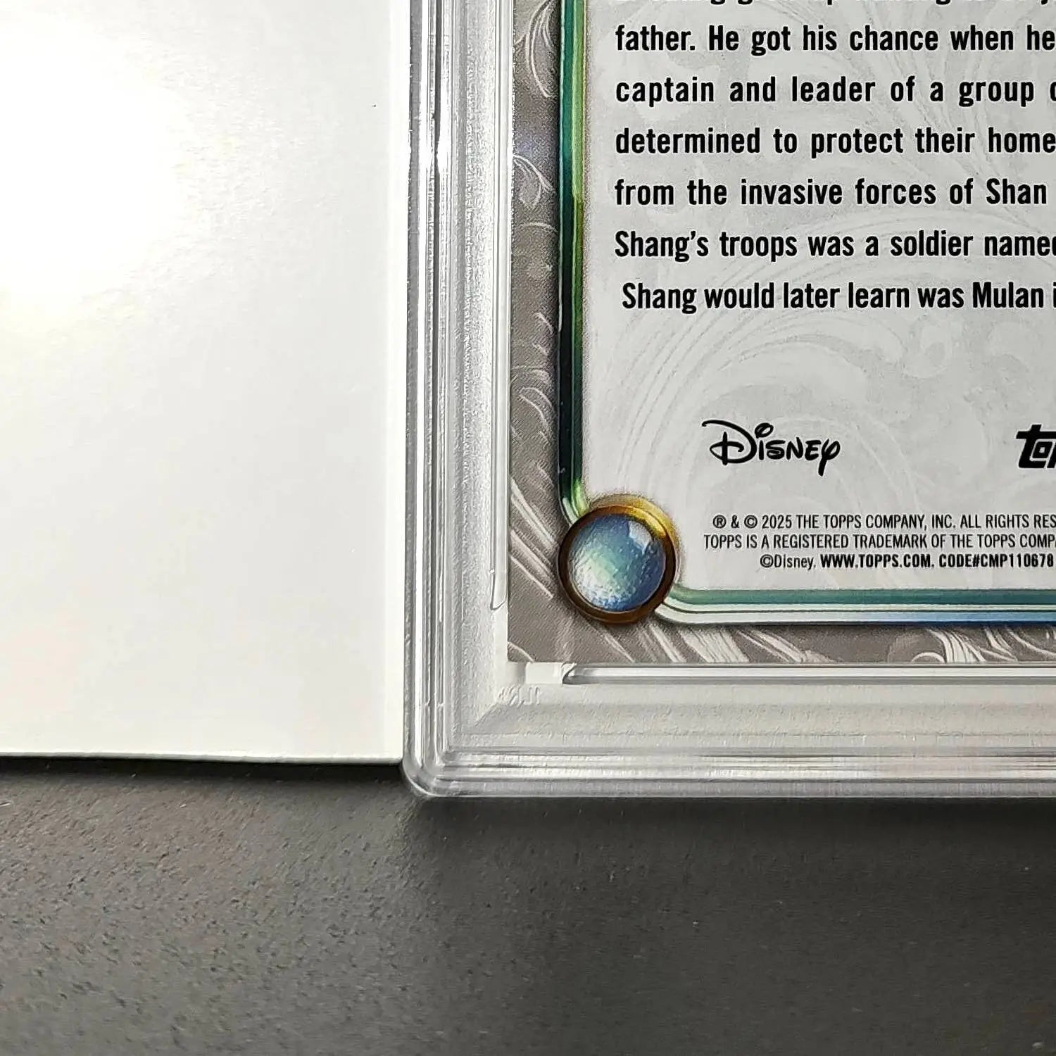 Li Shang 2025 Topps Disney Wonder #64 Winter Variant Card Mulan PSA 10 - Non-Sports Card Single
