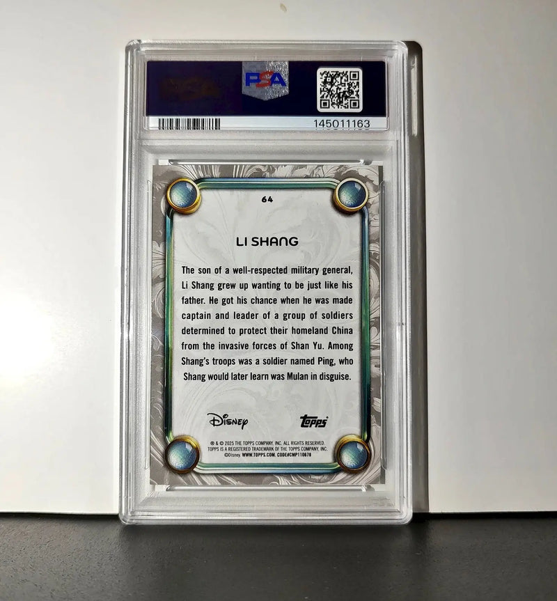 Li Shang 2025 Topps Disney Wonder #64 Winter Variant Card Mulan PSA 10 - Non-Sports Card Single