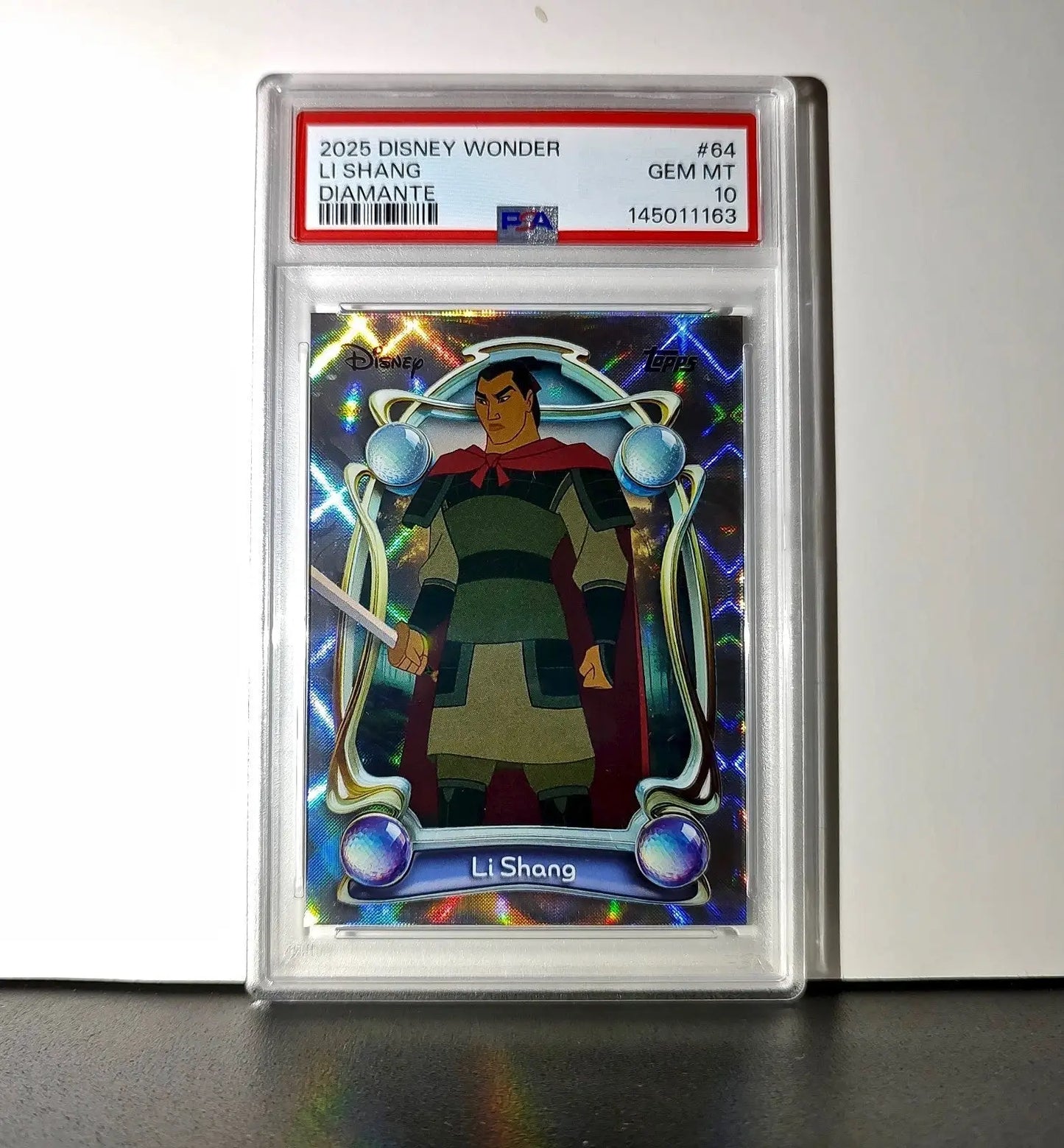 Li Shang 2025 Topps Disney Wonder #64 Winter Variant Card Mulan PSA 10 - Non-Sports Card Single