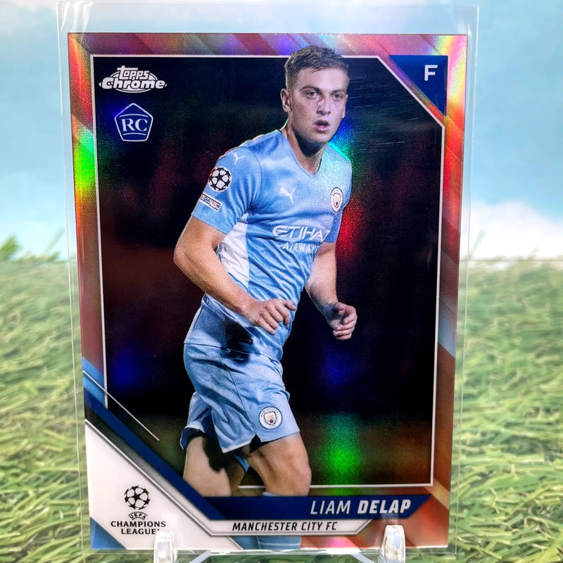 Liam Delap 2021-22 Topps Chrome UEFA Rose Gold Refractor /125 Rookie RC - Soccer Card Single