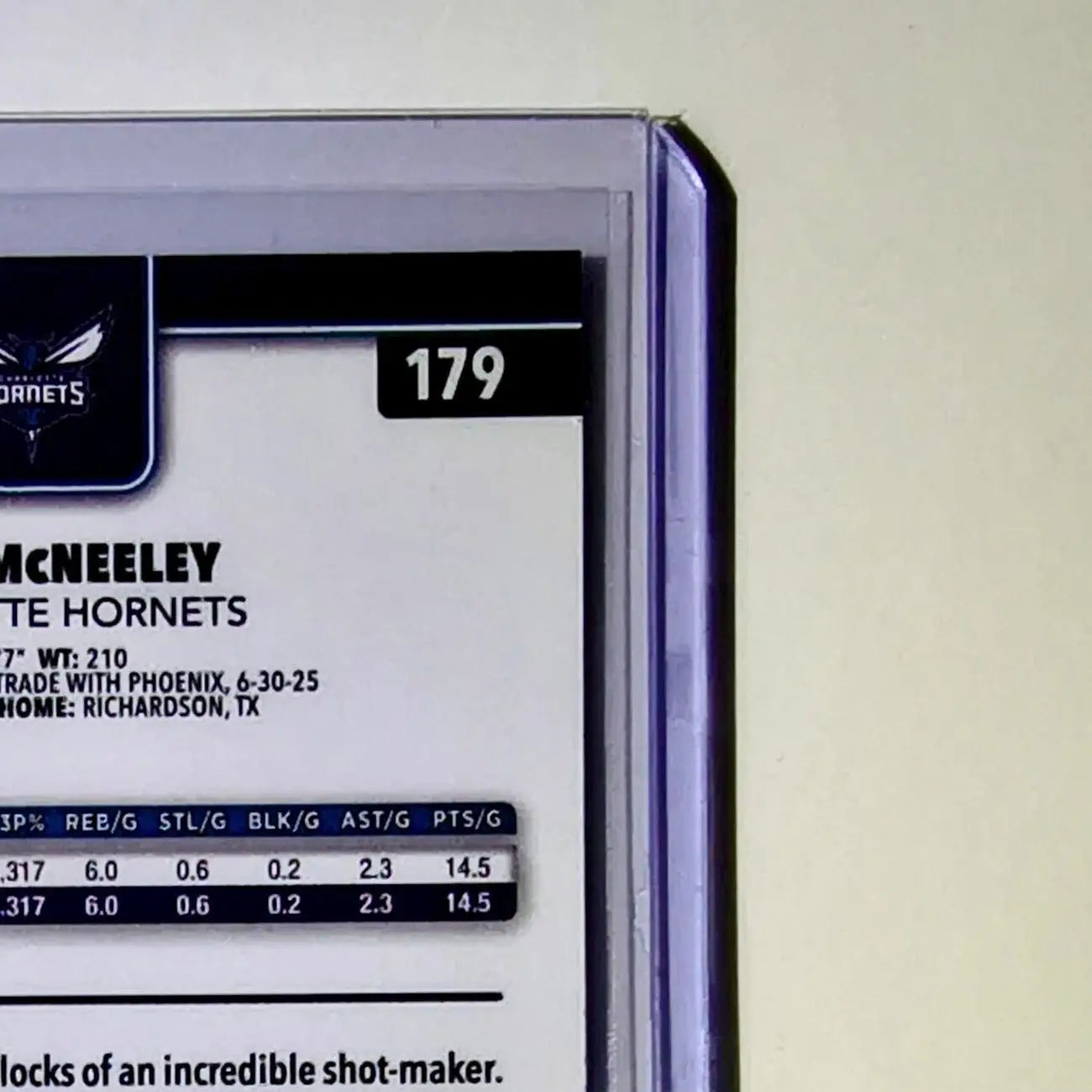 Liam McNeeley Rookie 2025-26 NBA Topps Chrome Update RayWave Refractor #179 Card - Basketball Card Single