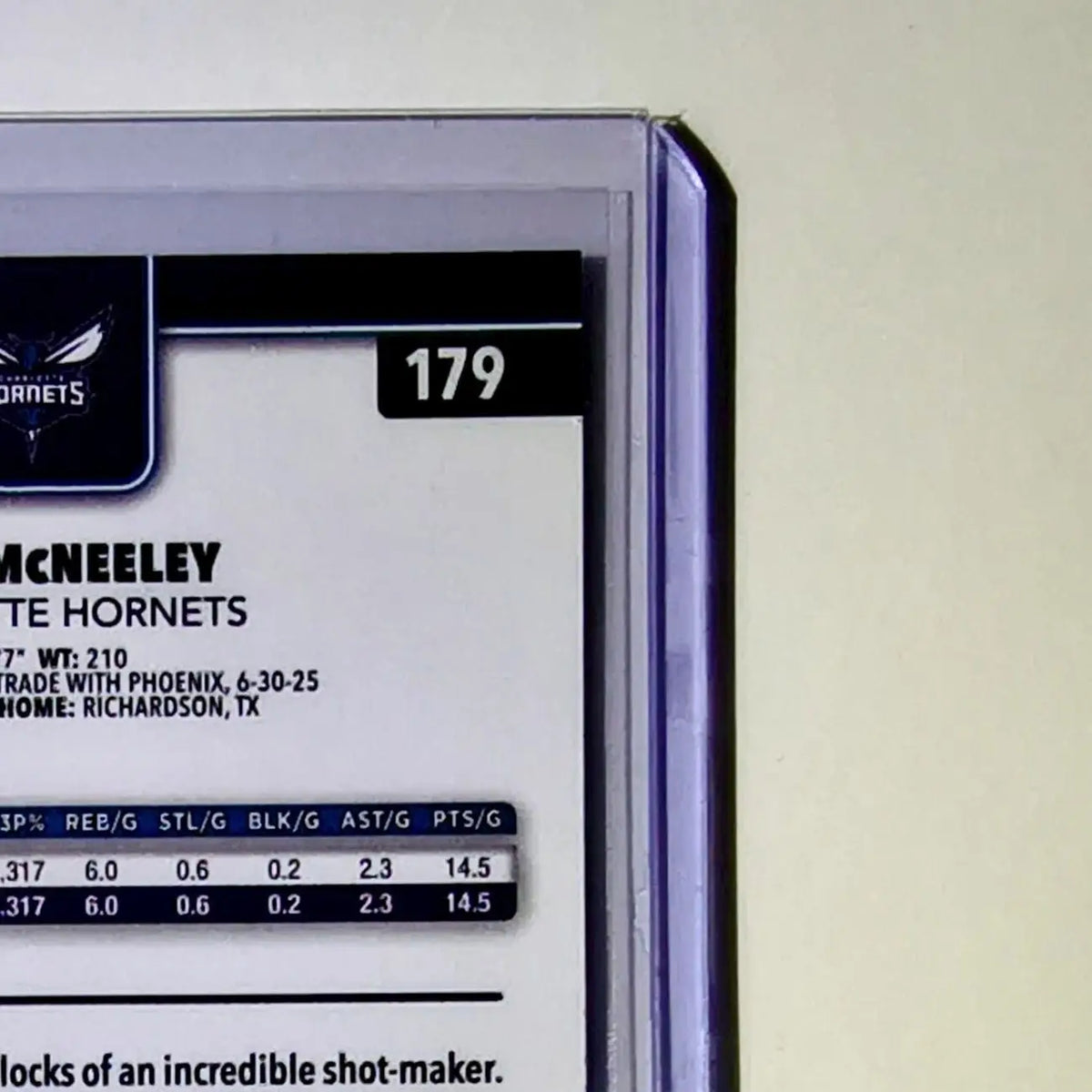 Liam McNeeley Rookie 2025-26 NBA Topps Chrome Update RayWave Refractor #179 Card - Basketball Card Single