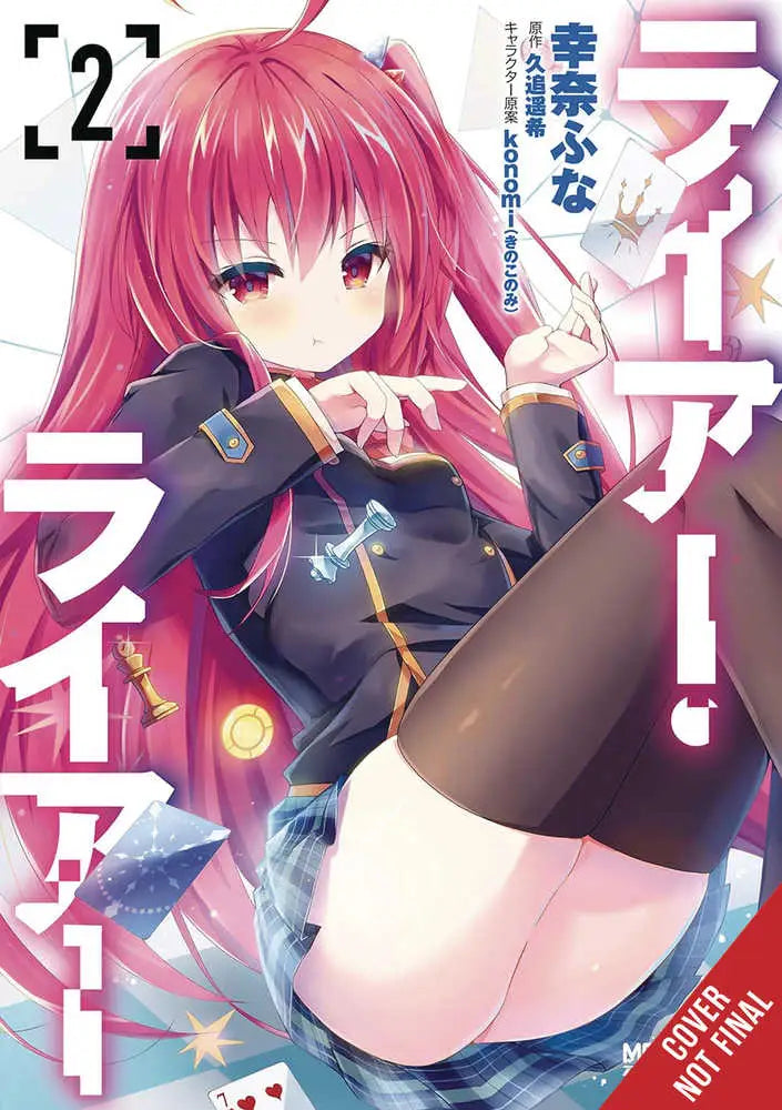 Anime girl illustration on the cover of Liar Liar Graphic Novel Volume 02