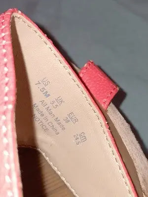 Life Stride Sandals Womens 7.5 Wedge Orange Cork Notice Comfort Slide On NWOT - Apparel