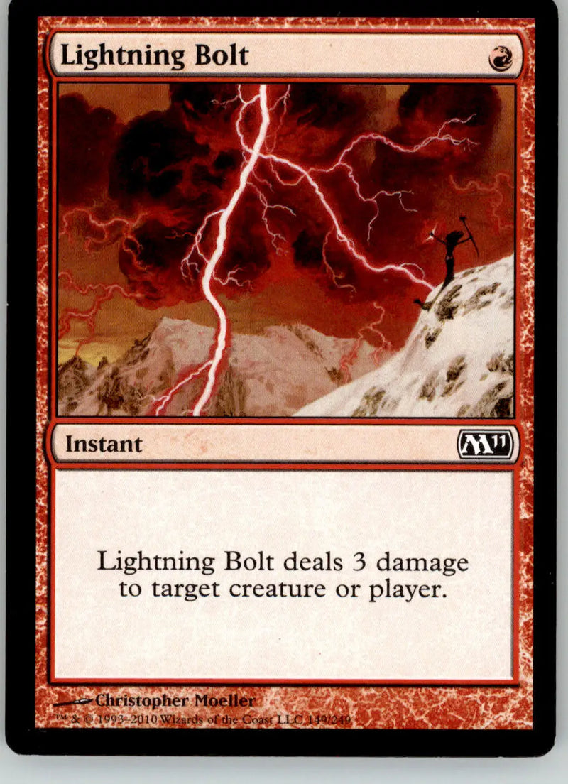 Lightning Bolt - Magic 2011 (M11) - 149 - MP Magic: The Gathering