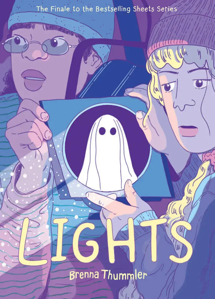 Comic book cover of Lights Graphic Novel featuring vibrant superhero artwork