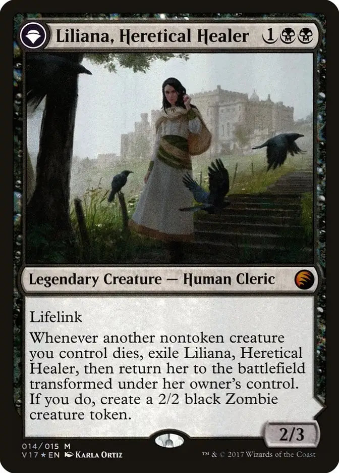 Liliana Heretical Healer // Liliana Defiant Necromancer [From the Vault: Transform] - Magic Card Single