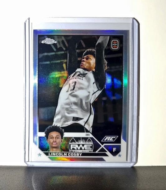 Lincoln Cosby Rookie Card Refractor 2023-24 Topps Chrome Overtime #59 RWE - Basketball Card Single