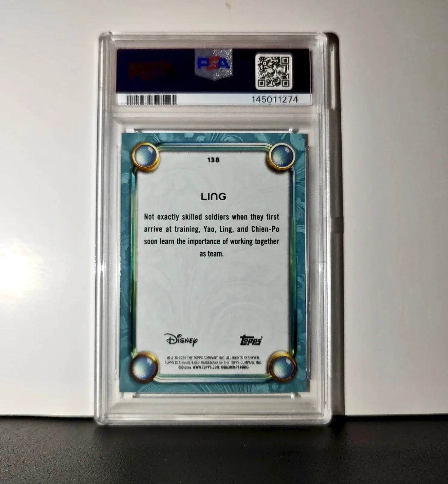 Ling 2025 Topps Disney Wonder #138 Diamond Card Mulan PSA 6 - Non-Sports Card Single