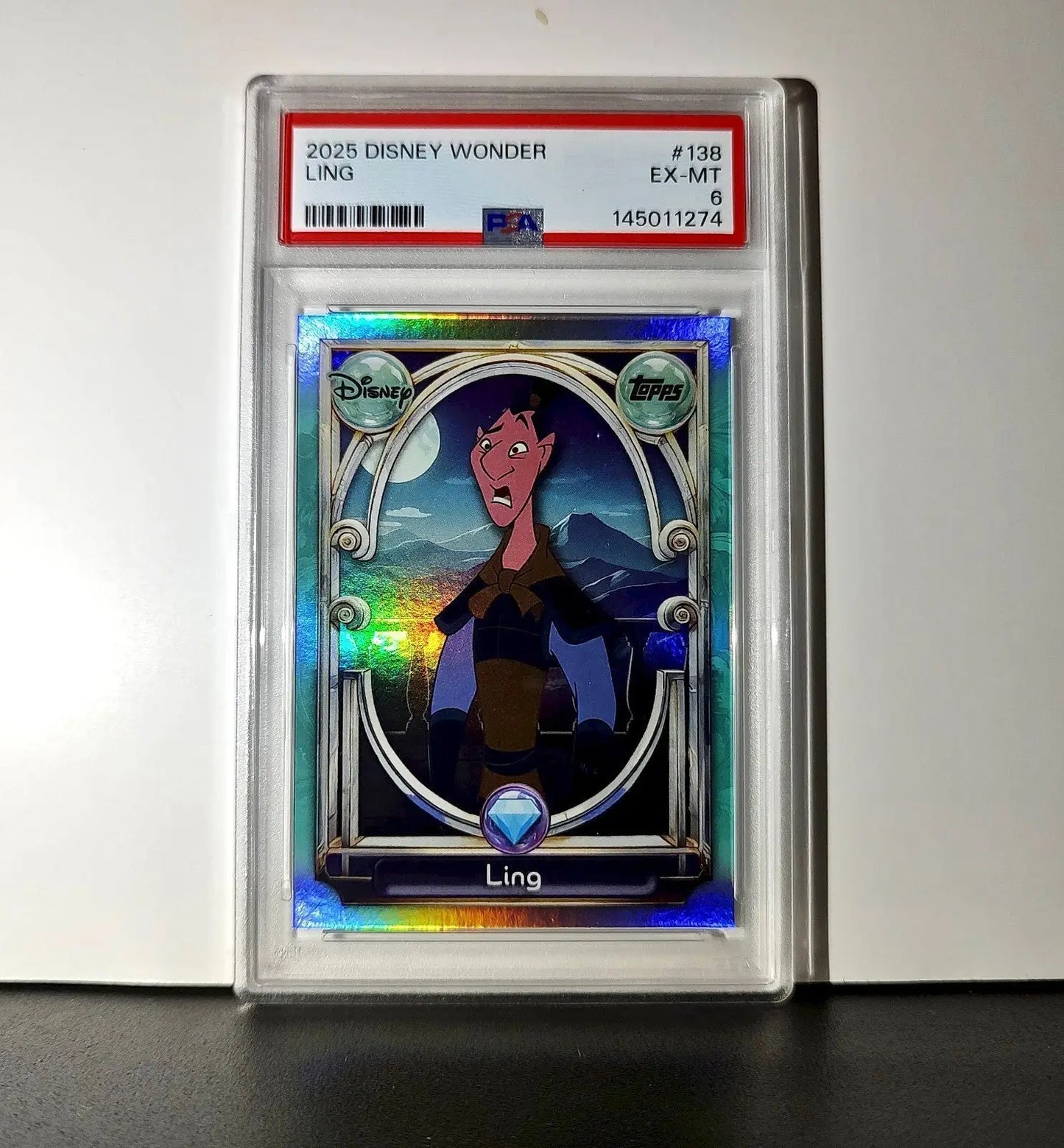 Ling 2025 Topps Disney Wonder #138 Diamond Card Mulan PSA 6 - Non-Sports Card Single