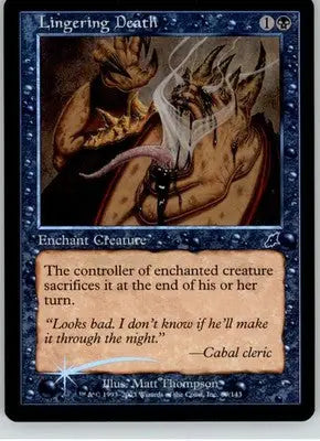 Lingering Death - Scourge - 69 - Foil LP Magic: The Gathering - Magic Card Single