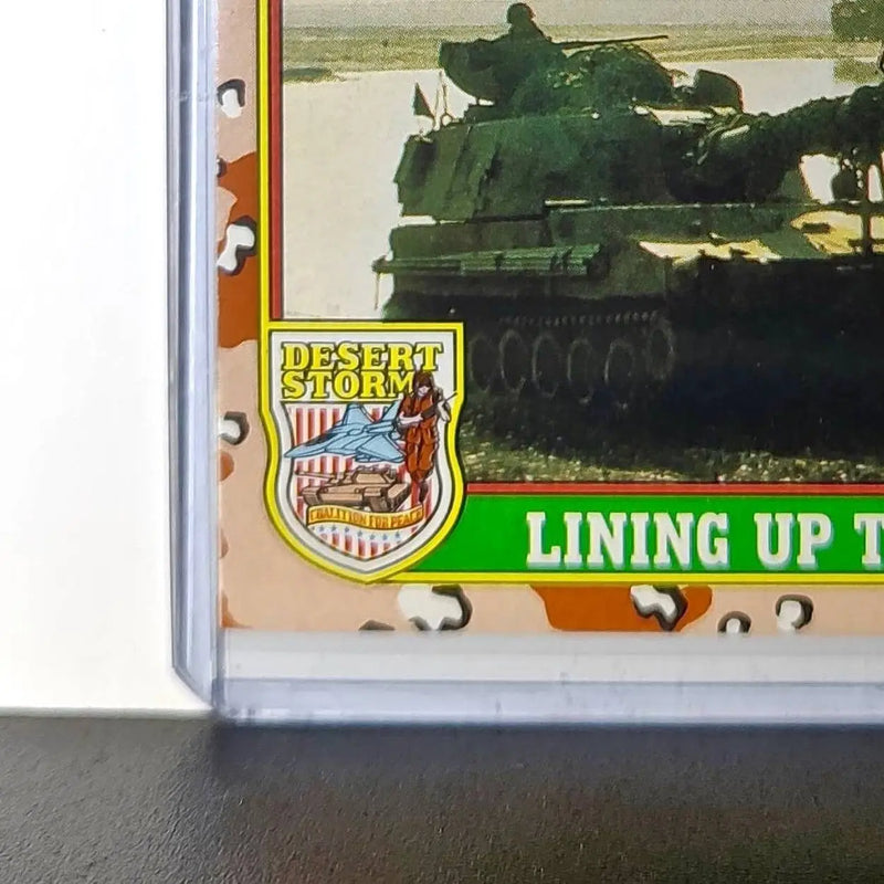 Lining Up the Tanks 1991 Topps Desert Storm #41 Card - Non-Sports Card Single