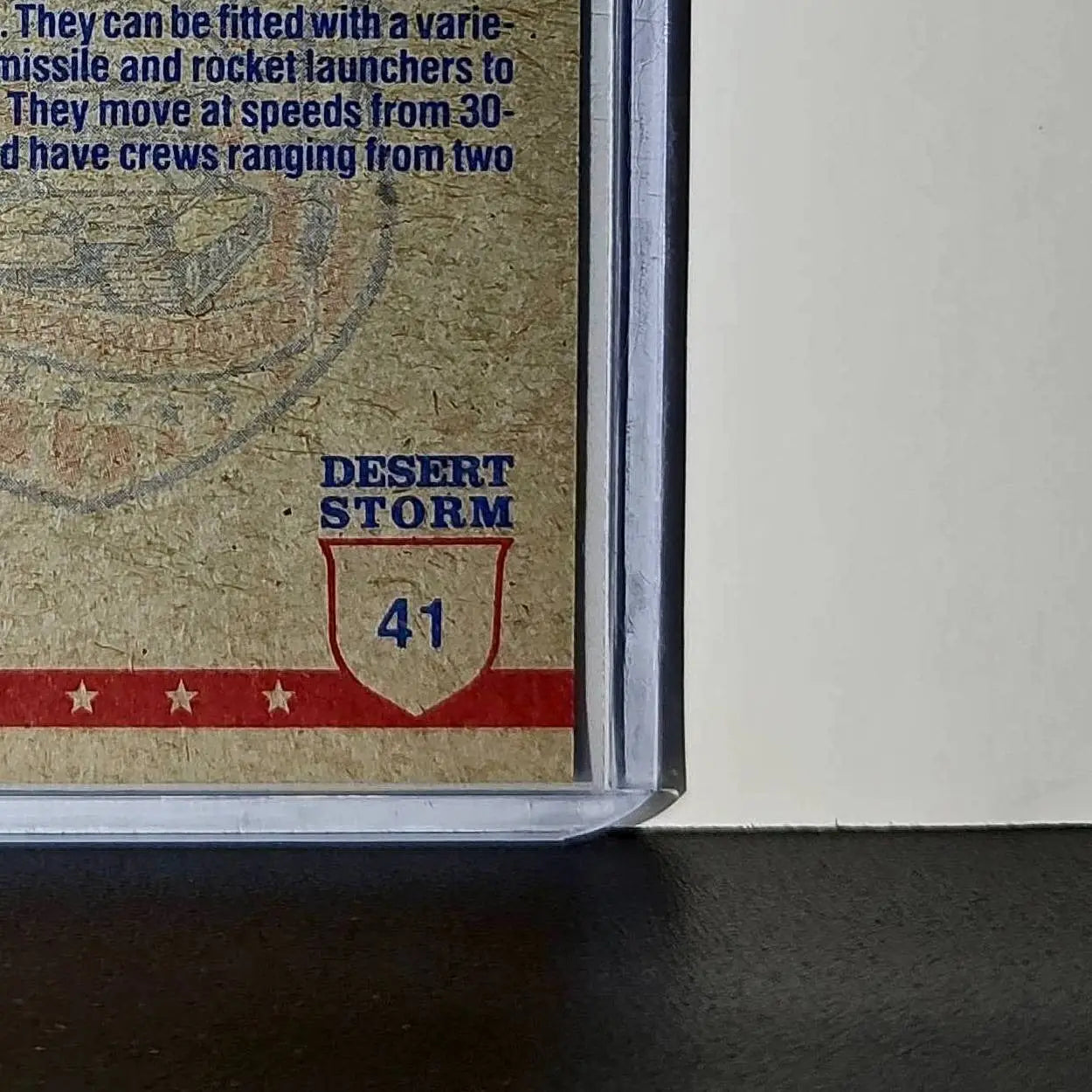 Lining Up the Tanks 1991 Topps Desert Storm #41 Card - Non-Sports Card Single