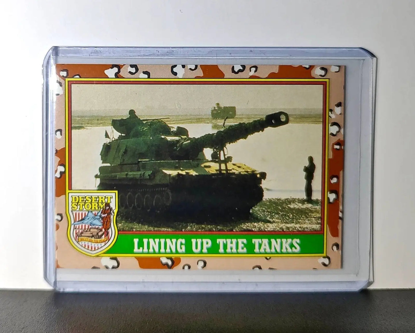 Lining Up the Tanks 1991 Topps Desert Storm #41 Card - Non-Sports Card Single