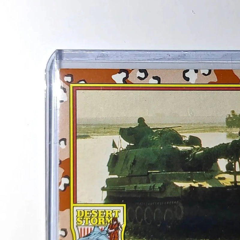 Lining Up the Tanks 1991 Topps Desert Storm #41 Card - Non-Sports Card Single
